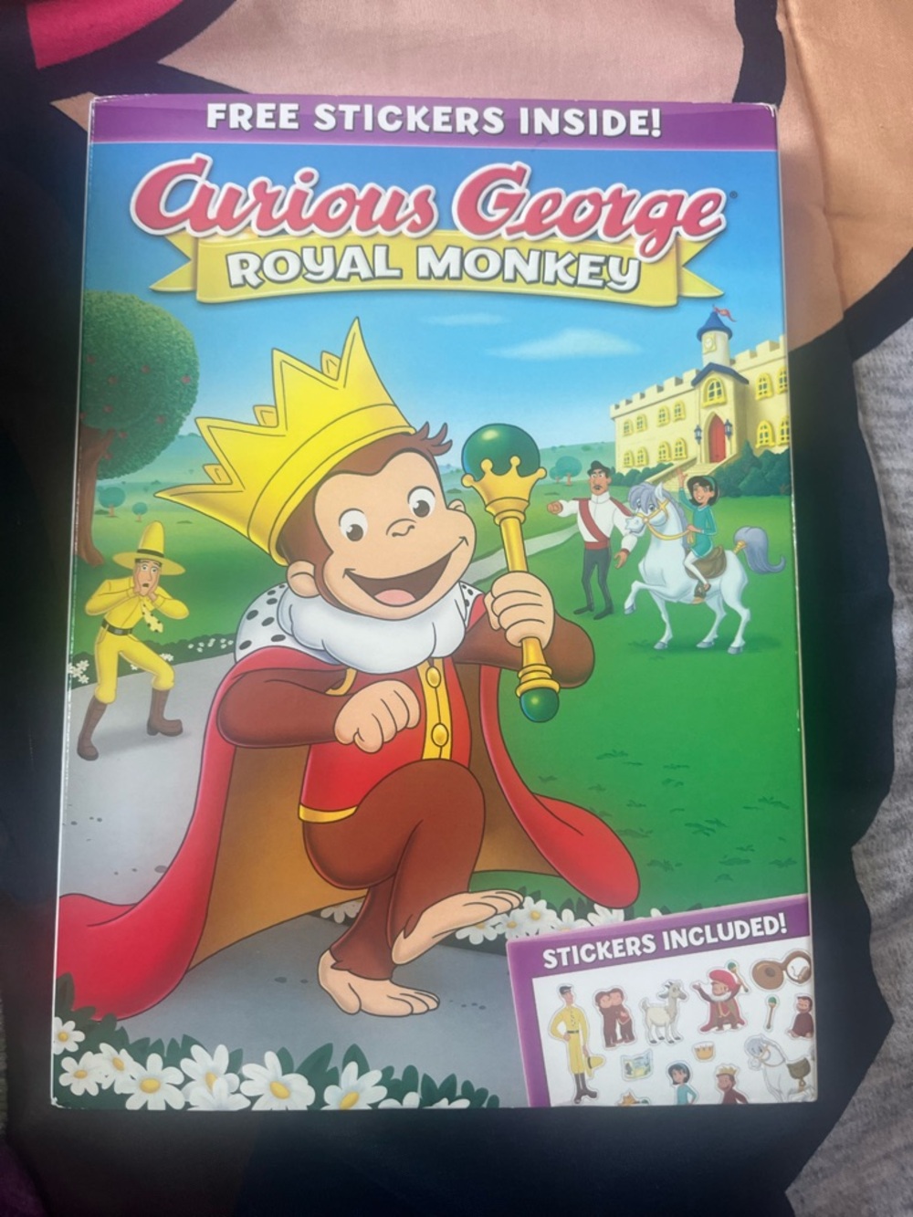Curious George Royal Monkey DVD w/Stickers